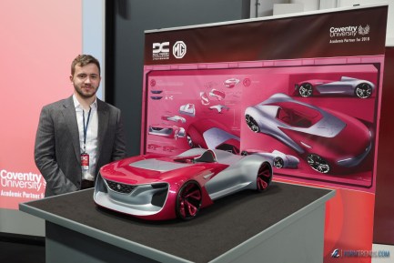 Alexey Andreev won the 2017 SAIC Design Challenge Europe with his with his MG E-Spirit concept