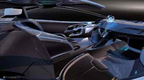 Maserati Hommage interior sketch by Francesco Gastaldi