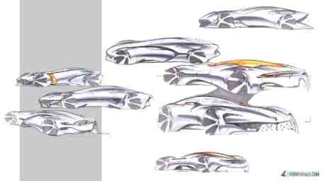 Maserati Hommage concept sketches by Francesco Gastaldi