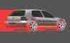 Volkswagen Golf IV rendering by Niels Van Roij
